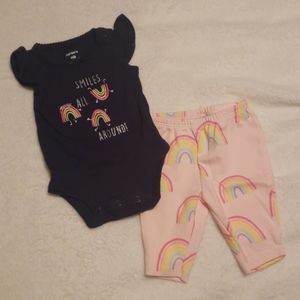 Rainbow Bodysuit and leggings